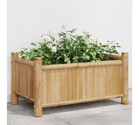 vidaXL Jardinera de bambú 50x30x25 cm