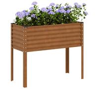 vidaXL Jardinera de jardín 100x45x90 cm de acero corten