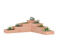 vidaXL Jardinera de jardín de 4 niveles, 106 x 104,5 x 36 cm, madera maciza Douglas