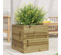 vidaXL Jardinera de madera de pino impregnada 50x50x45,5 cm