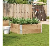 vidaXL Jardinera de madera maciza de pino 100x100 cm
