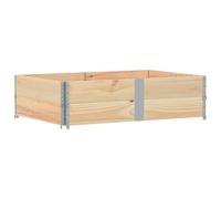 vidaXL Jardinera de madera maciza de pino 150x100 cm – Exterior, para flores y tomates