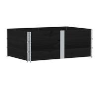 vidaXL Jardinera de madera maciza de pino 150x100 cm Color Marrón, Negro, Gris y mas Black
