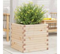 vidaXL Jardinera de madera maciza de pino 50x50x46 cm