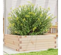 vidaXL Jardinera de madera maciza de pino 70x70x23 cm