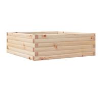 vidaXL Jardinera de Madera Maciza de Pino 70x70x23 cm, Jardinera de Exterior, macetero para Hierbas, Jardinera de balcón, Jardinera de Patio, macetero