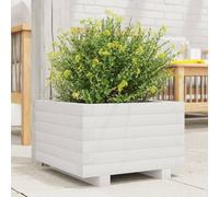 vidaXL Jardinera de madera maciza de pino blanco 40x40x26,5 cm