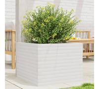 vidaXL Jardinera de madera maciza de pino blanco 60x60x45,5 cm