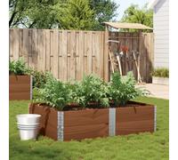 vidaXL Jardinera de madera maciza de pino marrón 150x100 cm