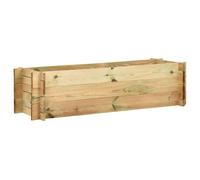 vidaXL Jardinera de verduras madera pino impregnada 120 cm