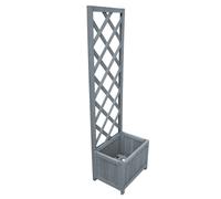 vidaXL Jardinera enrejada madera maciza de abeto 40x30x135 cm