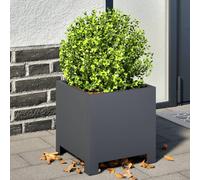 vidaXL Jardinera hexagonal de acero antracita 30x30x30 cm
