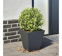 vidaXL Jardinera hexagonal acero antracita 30x30x30 cm