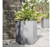 vidaXL Jardinera hexagonal acero inoxidable 46x40x45 cm