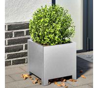 vidaXL Jardinera hexagonal de acero galvanizado 30x30x30 cm