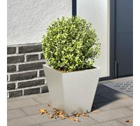 vidaXL Jardinera hexagonal de acero inoxidable 30x30x30 cm