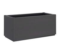 vidaXL Jardinera maceta 80x36x35 cm PP para verduras y flores gris oscuro