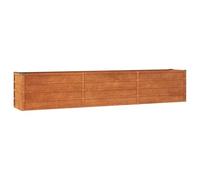 vidaXL Arriate Oxidado de Acero corten 240x40x45 cm