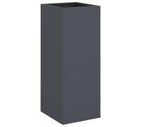 vidaXL Jardinera, Macetero para Plantas Flores Hierbas, Soporte para Macetas, Arriate Elevado para Jardín Patio Terraza Balcón, Acero Gris Antracita