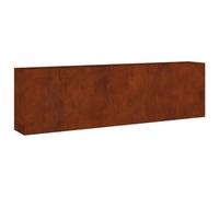 vidaXL Jardinera, Macetero para Plantas Flores Verduras Hierbas, Soporte de Macetas, Arriate para Jardín Patio Balcón Terraza, Acero Corten