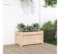 vidaXL Jardinera, Macetero para Plantas Flores Verduras, Jardinera Decorativa, Macetero para Jardín Patio , Madera de Pino