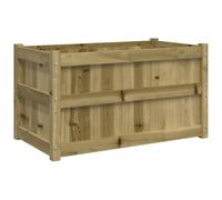 vidaXL Jardinera, Macetero para Plantas Flores Verduras, Jardinera Decorativa, Macetero para Jardín Patio Balcón, Madera de Pino Impregnada