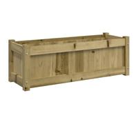 vidaXL Jardinera, Macetero para Plantas Flores Verduras, Jardinera Decorativa, Macetero para Jardín Patio Balcón, Madera de Pino Impregnada