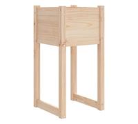 vidaXL Jardinera Maceteros Macetas Plantas Interior Exterior Soporte Decoración Jardín Terraza Balcón Oficina de Madera Maciza de Pino
