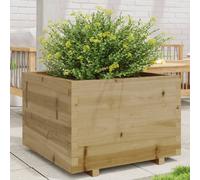 vidaXL Jardinera madera de pino impregnada 70x70x49,5 cm