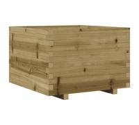 vidaXL Jardinera madera de pino impregnada 70x70x49,5 cm