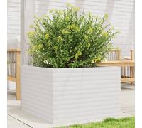 vidaXL Jardinera madera maciza de pino blanco 70x70x45,5 cm