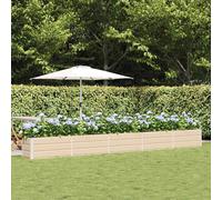 vidaXL Jardinera Marfil 480 x 50 x 45 cm Acero Galvanizado