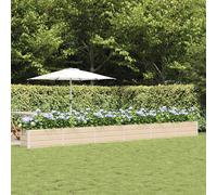 vidaXL Jardinera Marfil 580 x 50 x 45 cm Acero Galvanizado