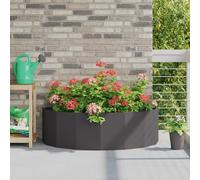 vidaXL Jardinera Negro 120 x 60 x 35 cm Acero