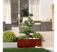 vidaXL Jardinera oxidada 100x100x40 cm Acero corten
