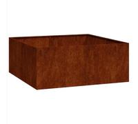 vidaXL Jardinera oxidada de acero corten 100×100×40 cm