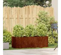 vidaXL Jardinera oxidada 120x40x40 cm acero corten