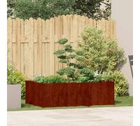 vidaXL Jardinera oxidada 120x80x40 cm acero corten