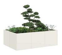 vidaXL Jardinera oxidada 120x80x40 cm acero corten en color Acero oxidado/Verde oliva/Acero galvanizado y más