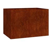 vidaXL Jardinera oxidada 120x80x80 cm acero corten