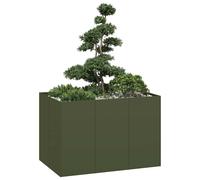 vidaXL Jardinera oxidada 120x80x80 cm acero corten en color Acero oxidado/Negro/Antracita y más