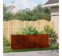 vidaXL Jardinera oxidada 200x40x80 cm acero corten