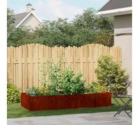 vidaXL Jardinera oxidada 200x80x40 cm acero corten