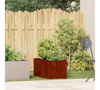 vidaXL Jardinera oxidada 40x80x40 cm acero corten