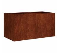 vidaXL Jardinera oxidada 80x40x40 cm acero corten