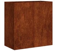 vidaXL Jardinera oxidada Acero corten 80x40x80 cm - Macetero lecho elevado