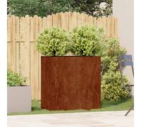 vidaXL Jardinera oxidada Acero corten 80x40x80 cm - Macetero lecho elevado