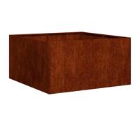vidaXL Jardinera oxidada 80x80x40 cm acero corten