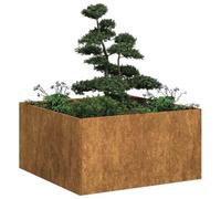 vidaXL Jardinera oxidada 80x80x40 cm acero corten