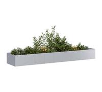 vidaXL Jardinera oxidada acero corten 360x80x40 cm en color Acero oxidado/Acero galvanizado
